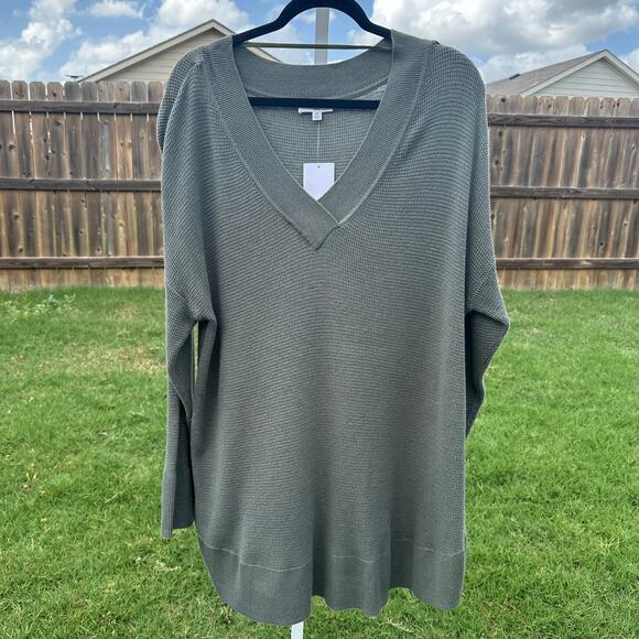 Westbound Tops - Westbound Green Long sleeve Top 2X